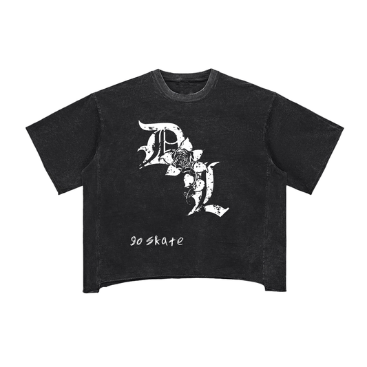 Darkloom "GO SKATE" Raw Edge Tee